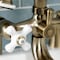 Kingston Brass Deck Mount Clawfoot Tub Faucet with Hand Shower, Antique Brass KS227PXAB - alternate 3